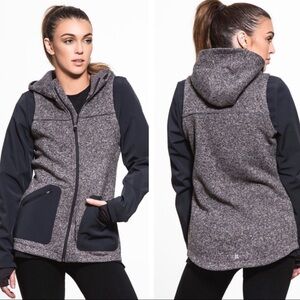 Sweaty Betty Black & Gray Training Hoodie XS